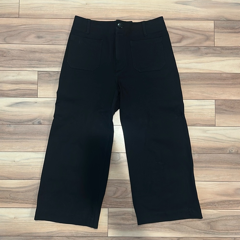 Anthropologie Maeve Colette Wide Leg Cropped Pants